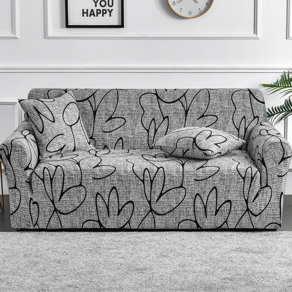 1pc Flower Printed Elastic Sofa Cover Antidirty Spandex Sofa Cover Furniture Protector for Bedroom Office Living Room Home Decor 250618