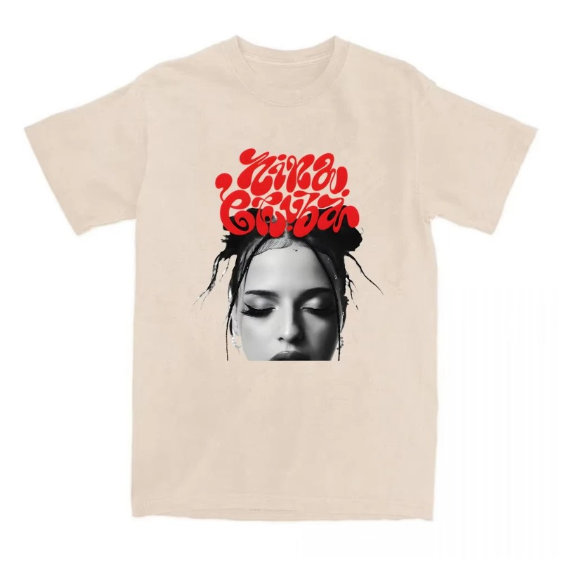 T-shirt Nina Chuba Printing Tshirts Short Sleeve Cotton Round Neck Summer Soft High Quality Grunge Clothes Unisex harajuku