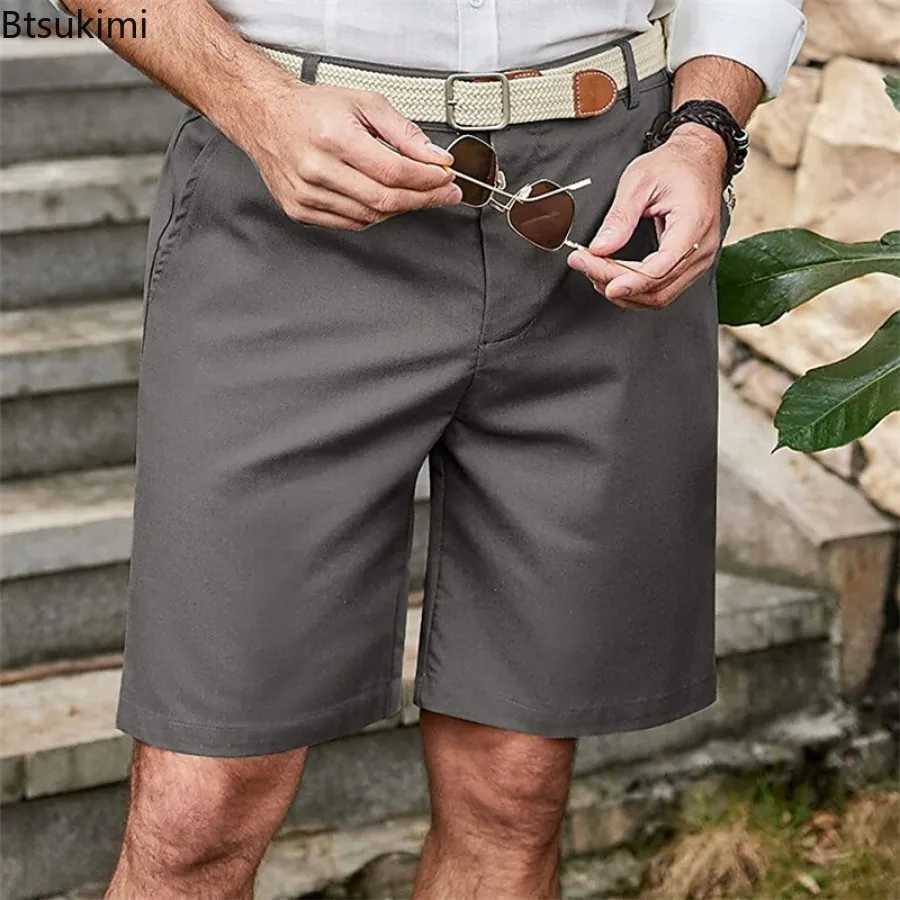 2025 Mens Summer Casual Shorts Cotton Cargo Shorts Multi-pockets Loose Design Daily Outdoors Hiking Golf Shorts Streetwear Male W250621