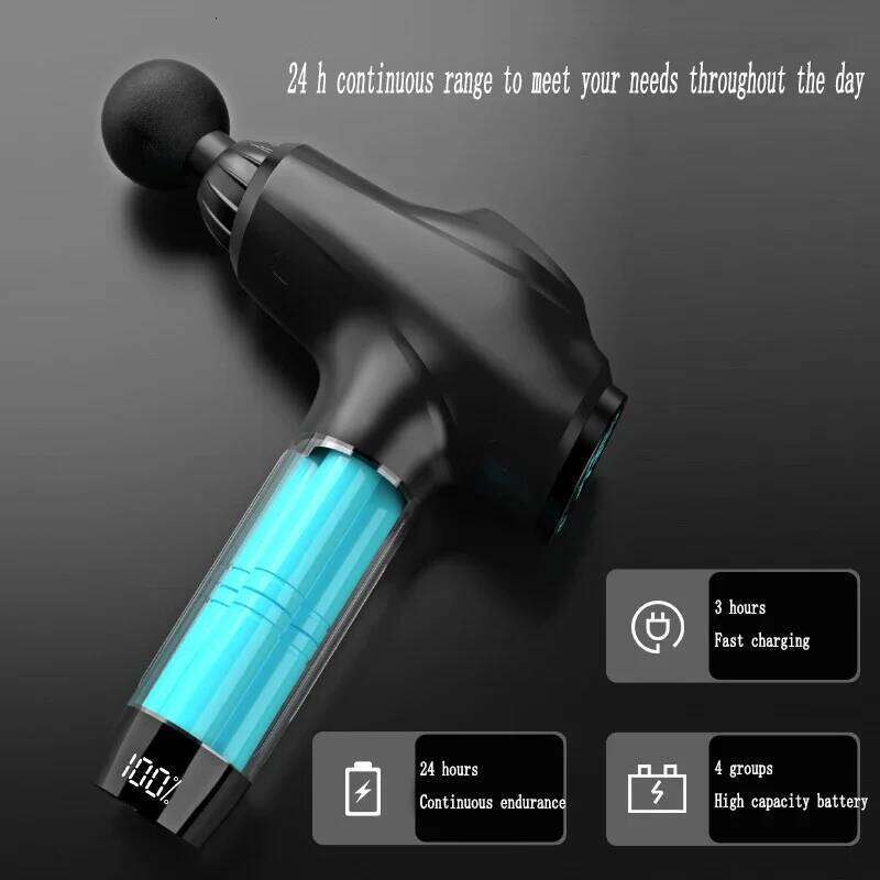 Professional Fascia 4800Mah Deep Tissue Percussion Vibrat Massage Gun Fiess Back And Neck Muscle Relaxation Massager