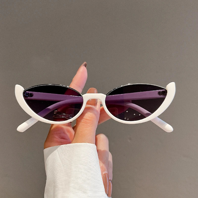 KAMMPT in Small Cat Eye Sunglasse Trendy Vintage Composite Shades Eyewear Fashion Sun Glasses 250617