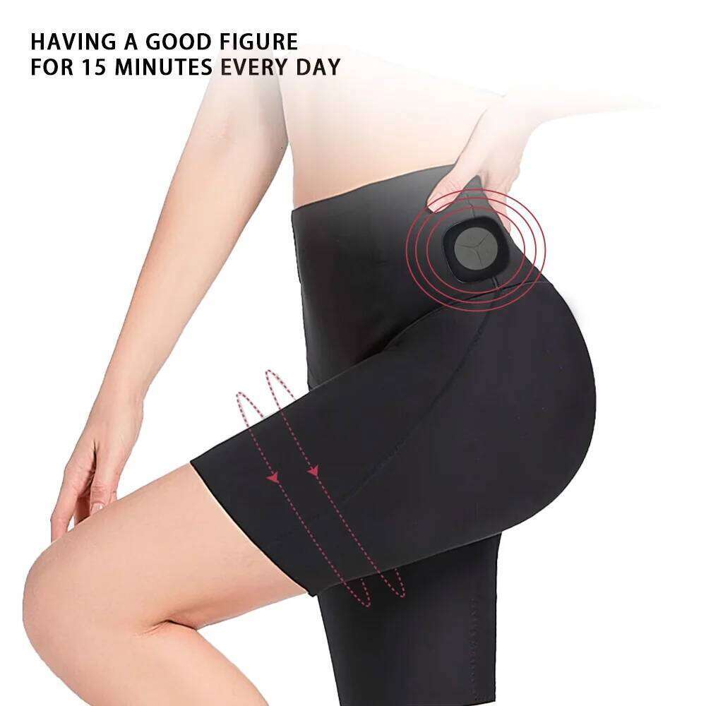 Smart Microcurrent Shaping Yoga Shorts With EMS Stimulator Rechargeable Elastic For Women Man Buttock Workout Fiess Pant
