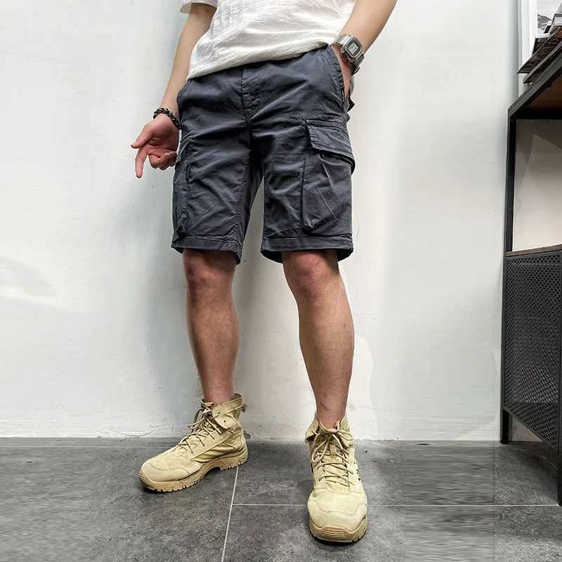 Summer Men Casual Cargo Cotton Shorts Mens Classic Vintage Pockets Outdoor Shorts Male Brand New Outwear Work Safari Short Pants W250621