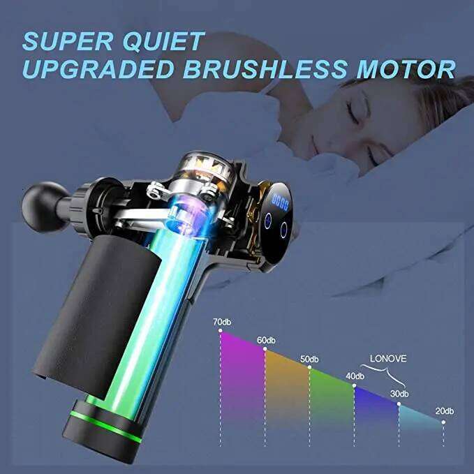 Massage Gun Electric Deep Muscle Massager Pain Relief Body Relaxation Exercising Fiess LCD Display With Portable Bag