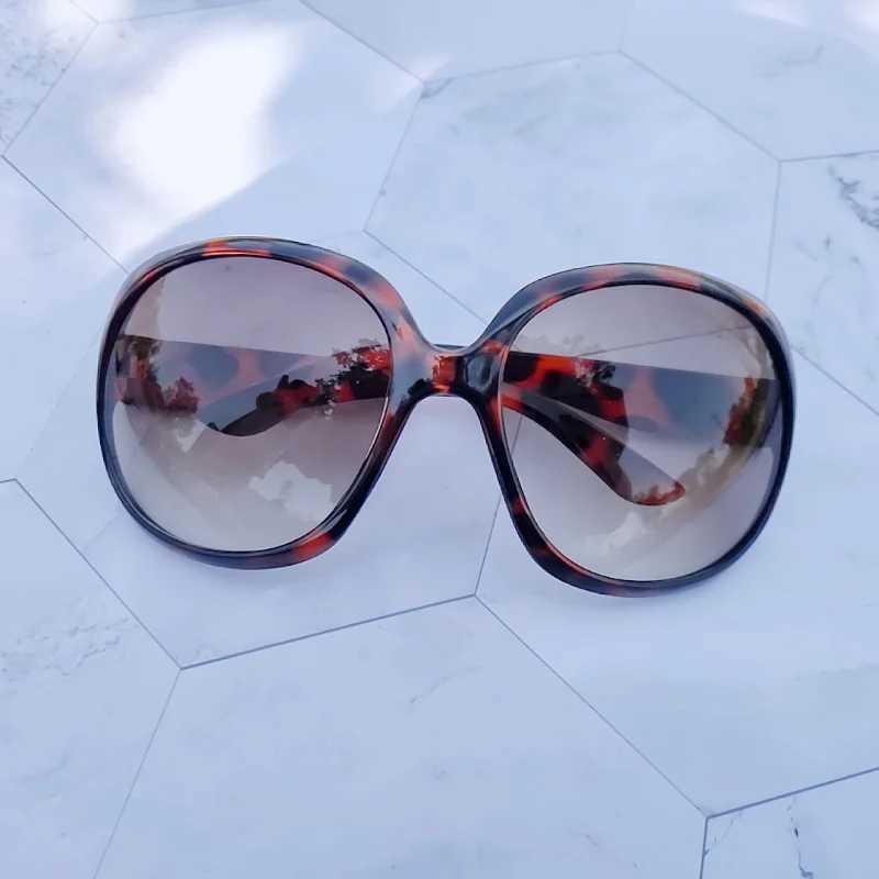 New Fashion Polarized Sunglasses Women Brand Designer Vintage Extra Large Oval Sun Glasses Female Luxury Glasses UV400 Eyewear W250621