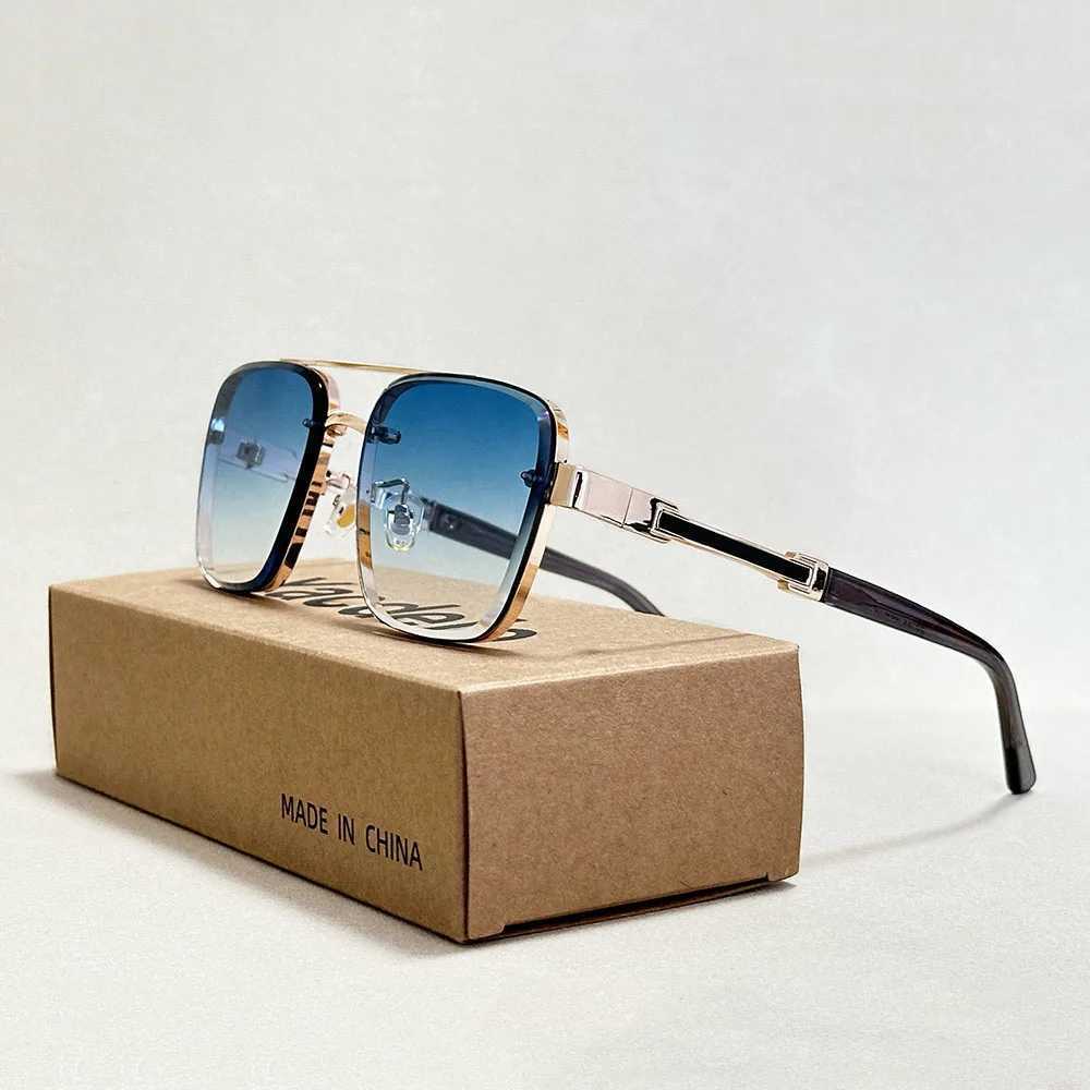 New Sunglasses For Men Luxury Fashion Glasses Sunscreen Square Sunglasses Women Trendy Vintage Mens Sunglasses W250621