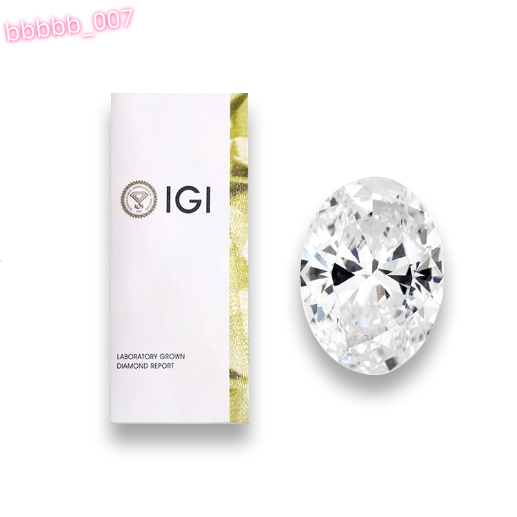 China Cheap Price 0.1-2ct IGI HPHT Oval Cut Diamond Fancy Shape Customized Lab Loose Diamond Oval Shape CVD Lab Grown Diamond