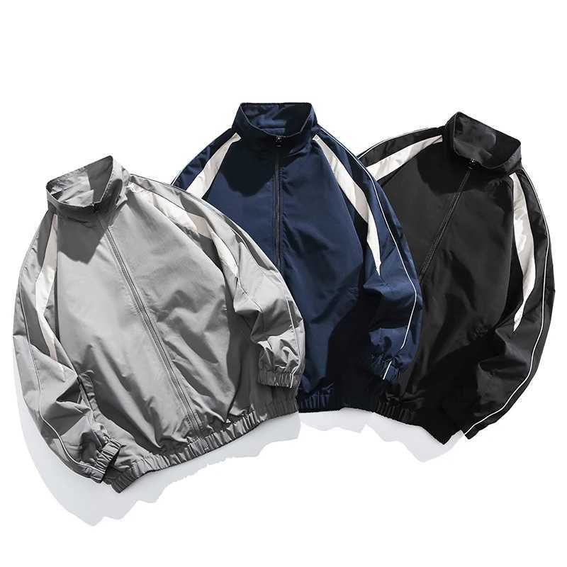 New Spring Autumn Mens Jackets S-5XL Splicing Reflection Outerwear Bomber Jacket Men Fashion Baseball JacketXJ250621
