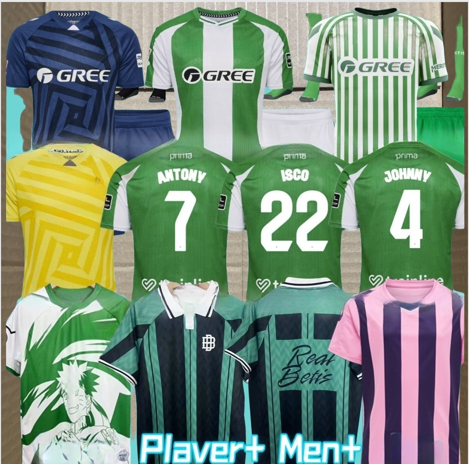 24 25 26 Real Betis ISCO Soccer Jerseys 2025 JOAQUIN FEKIR B.IGLESIAS CANALES WILLIAN J Shirt WILLIAM CAMARASA JUANMI VICTOR RUIZ Men Kids Kit Football Shirts Uniform