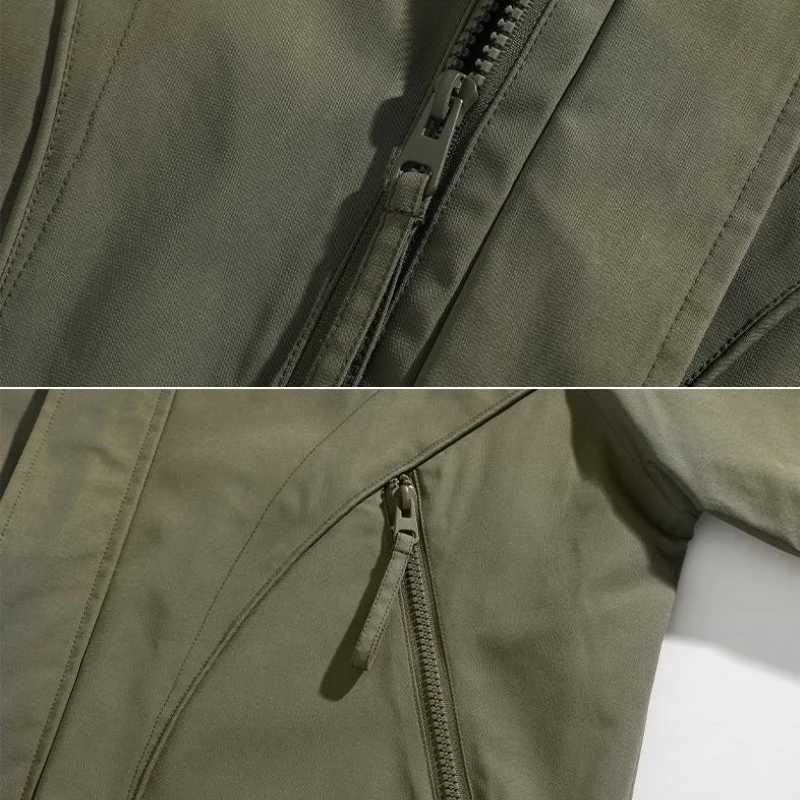2025 New Spring Autumn Mens Casual Jackets Zipper Multi-Pockets Windbreaker Windproof Loose Coat Male Plus Size 6XL 7XL 8XLXJ250621