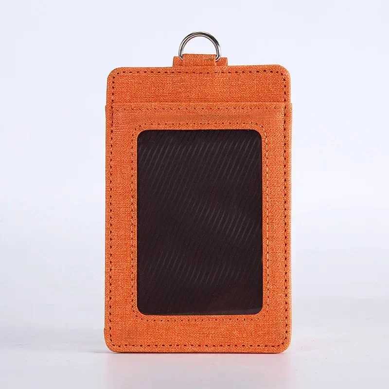 Fashion Slim Mini Leather Wallet Bank Business Holder Leather Short Purse ID Card Holder Badge Bag Case Z250621