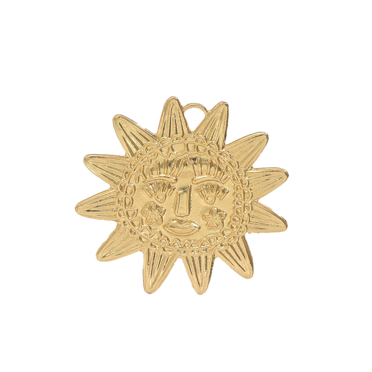 Wind Women's Personality 14K Gd Plated Sunflower Design Open Ring Hand Jewelry For Women