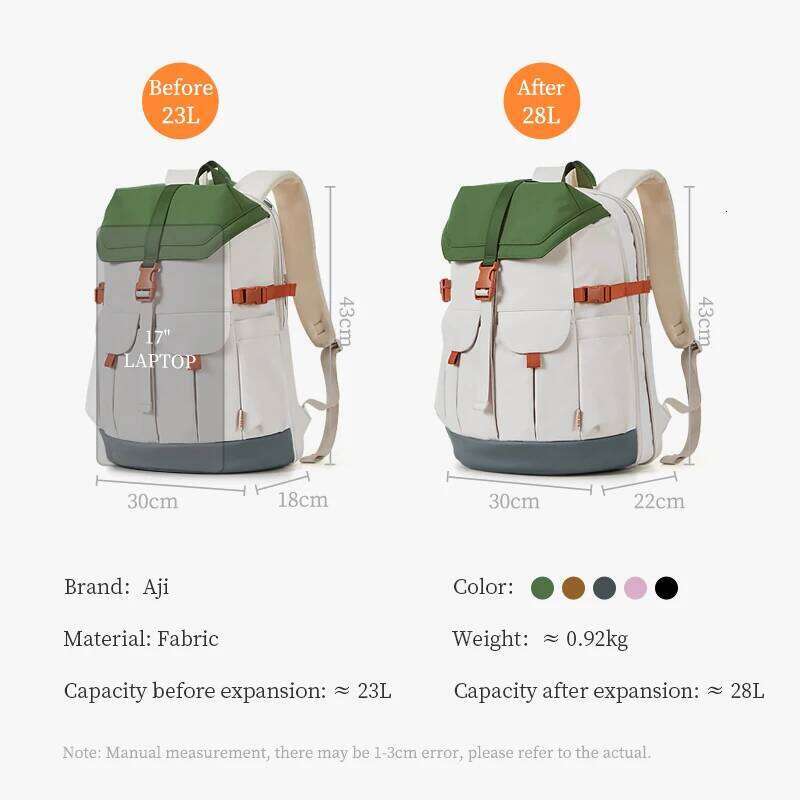 I Laptop 2025 New Women Backpack Waterproof Expandable Men's Backpacks Large Capacity Outdoor Travel Commuter