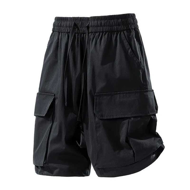 Outdoor Fashion Men Cargo Shorts Summer Solid Multiple Pockets Sports Shorts New Breathable Versatile Quick Drying Casual Shorts W250621