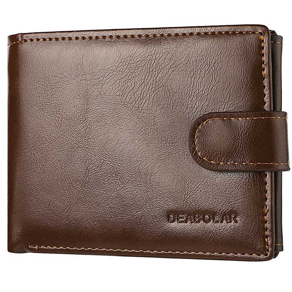 New PU Leather Mens Wallet High-quality Zipper Short Holder Coin Purse Mens Wallet Z250621