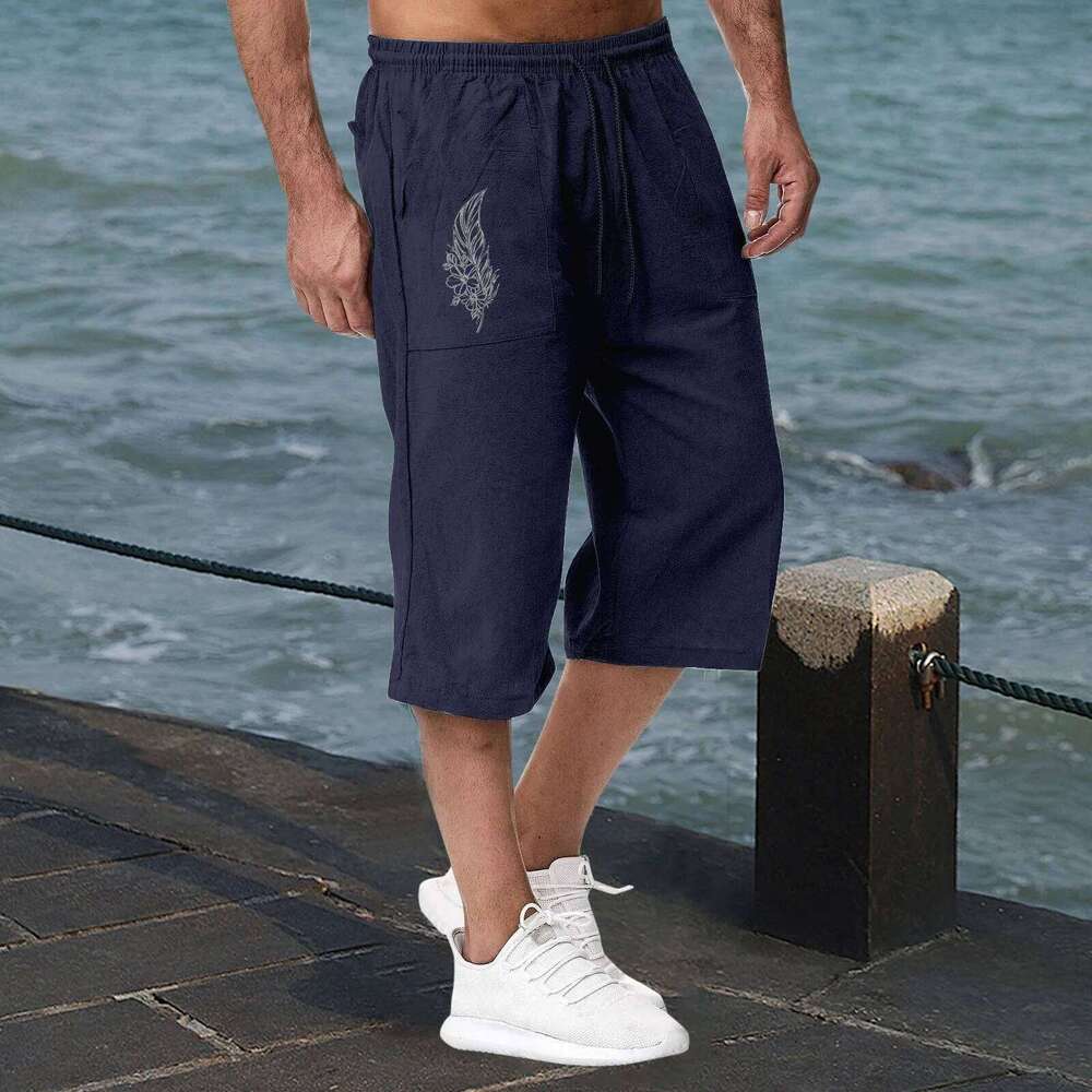 Hangers With Clips Space Saving Mens Casual Colorful Sports Beach Shorts Straight Long Elastic Waist Wide Leg Pant shorts