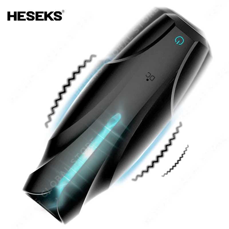 HESEKS Penis Male Masturbator Glans Massager Vibrator Ejaculation Stimulate Item Time Delay Sex Toys for Men W250621