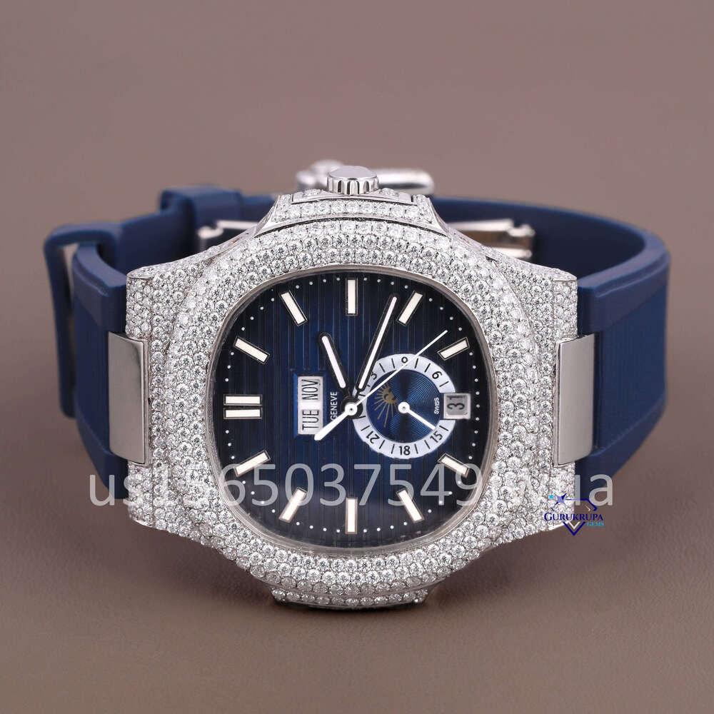 Personalized Luxury Moissanite Diamond Rapper Fashion Hip Hop Style with Customizable Type Mechanical Watch Perfect for Gift