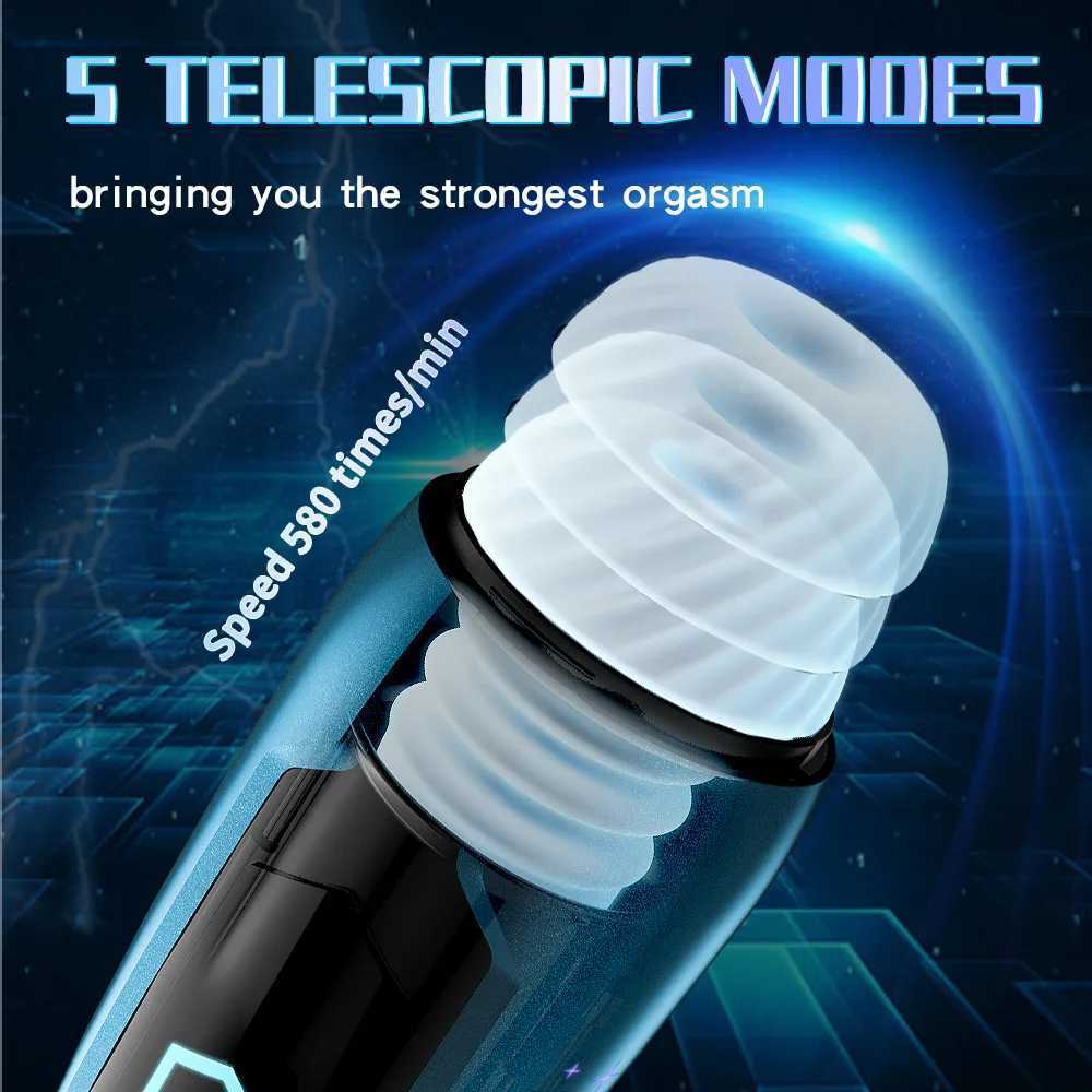 Masturbation Cup Sex Toys Male Deep Licking Glans Training Blowjob Pocket Pussy Multiple Modes Vacuum Pussys for Men Penis Pump W250621
