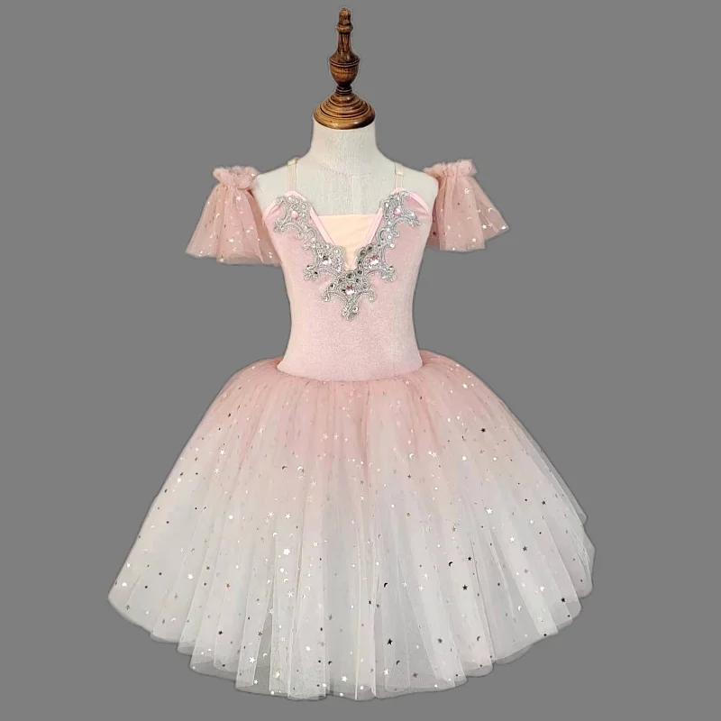 Children's ballet skirt, girls' dance skirt, swan ballet costume, campus dance program, stage collective performance costume