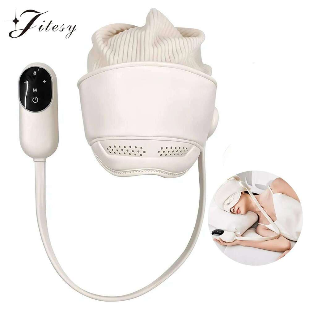 360° Air Bag Head Deep Relax Scalp&Eye Massager With Heat Compression 2000Mah Rechargeable Migraine Caps Sleep Aid