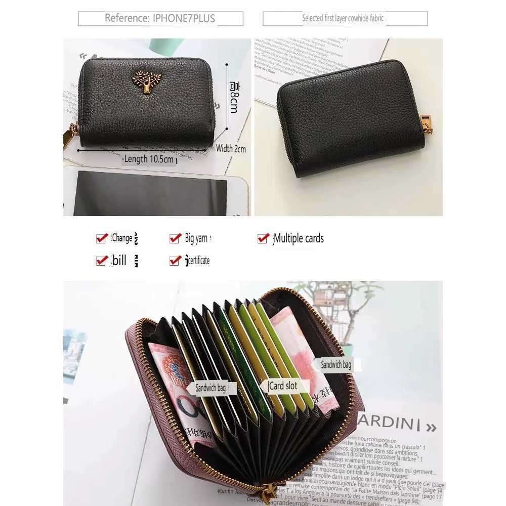 Korean Version New Cow Leather Fresh Casual Coin Wallet Fashion Cartoon Men Women Credit Passport Card Bag NEW Z250621