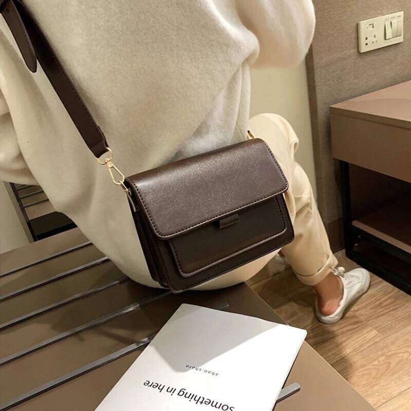 Women's Designer Small Handbag Fashion High Quality PU Leather Femael Daily Soild Color Vintage Crossbody Messegner Bags