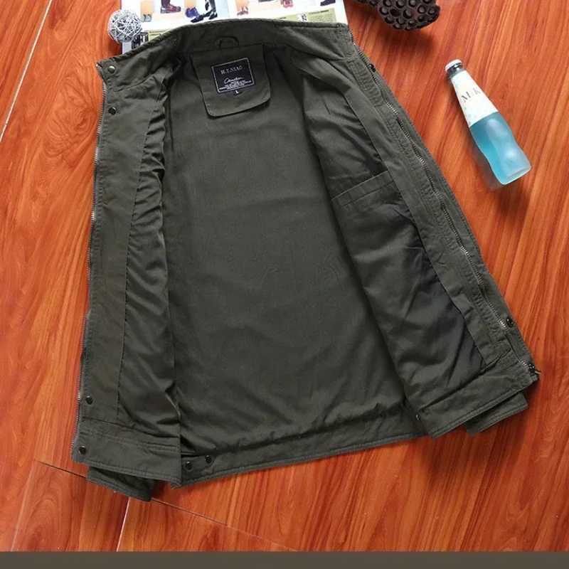 Army Military Tactical Coats Slim Outerwear Windbreaker Tooling Jackets Autumn Spring Casual Male Baseball Mens Bomber Jacket XJ250621