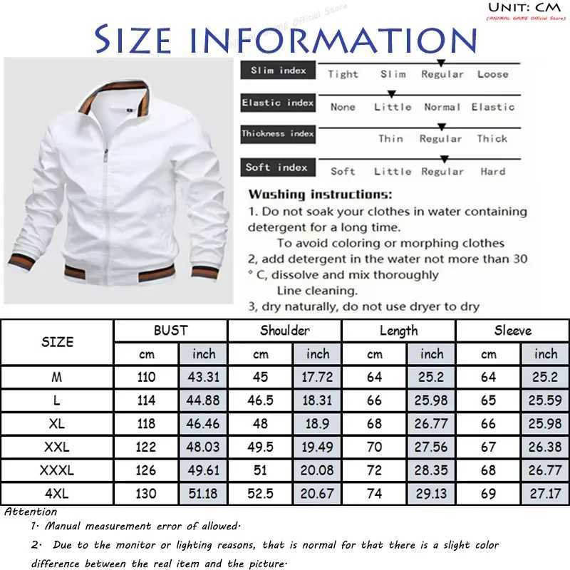 Mens Sweatwear Solid Color Jacket Blazer with Pockets Sports Standard Collar Coats Lightweight Waterproof Outdoor Tops Men Jacket XJ250621