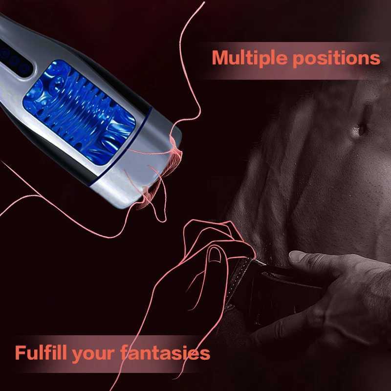 Masturbation Cup Automatic Suction Vibration Can Be Warmed and Voice Interactive Male Vaginal Sex Toys Adult Products W250621