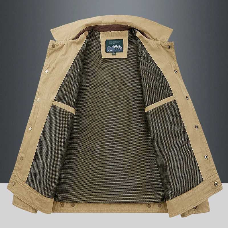 Spring Autumn Jacket Men Cotton Windbreaker Bomber Coat Military Mens Tactics Jackets Man Cargo Casual Jacket Mens Clothes New XJ250621