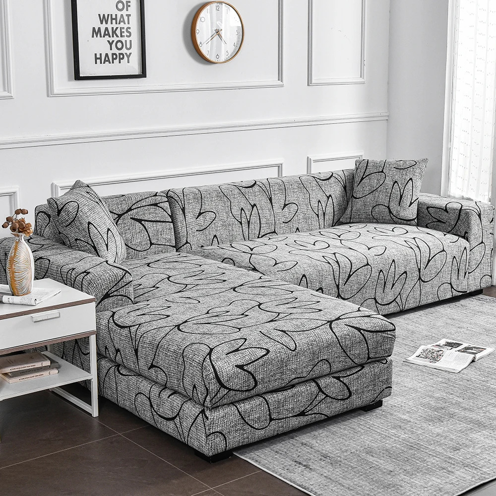1pc Flower Printed Elastic Sofa Cover Antidirty Spandex Sofa Cover Furniture Protector for Bedroom Office Living Room Home Decor 250618