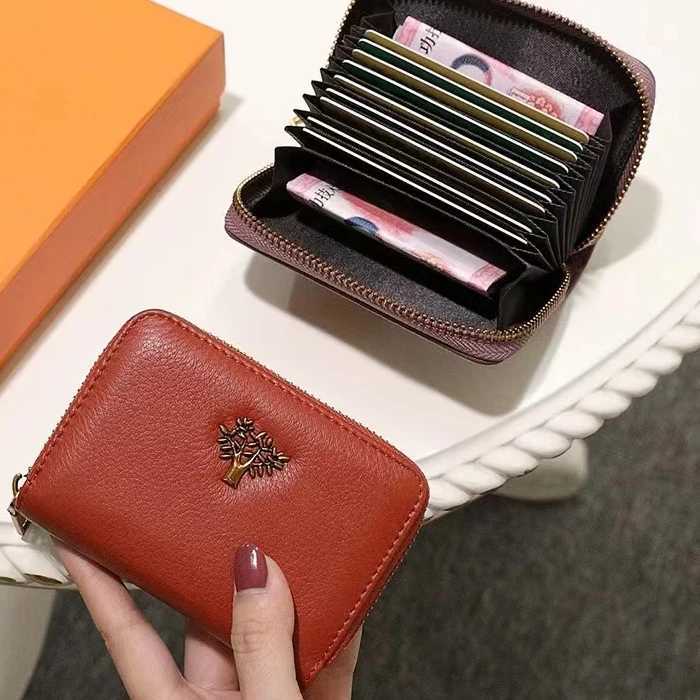 Korean Version New Cow Leather Fresh Casual Coin Wallet Fashion Cartoon Men Women Credit Passport Card Bag NEW Z250621
