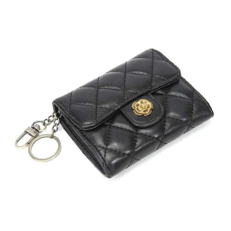 Camellia Womans Genuine Leather Embroidered Wallet Fashion Billfold Ladys Multiple Card Compartment Short Purse Coin Bag Z250621