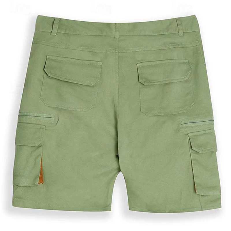 Outdoor Leisure Breathable Loose Cargo Shorts Men Summer New Fashion Multi Pockets Patchwork Shorts For Mens Vintage Short Pants W250621