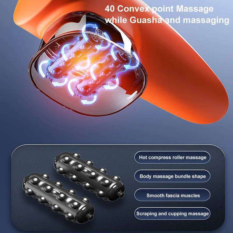 Electric Scraping And Massager Electronic Muscle Stimulation Hine With Pulse Glove Strong Suction Force Cupping