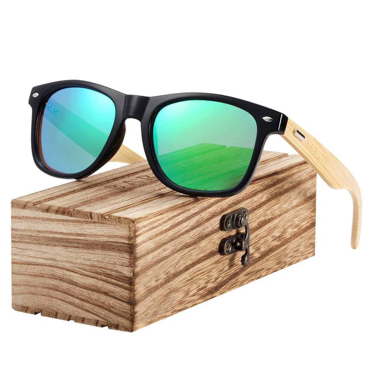 BARCUR Pink Sunglasses Wood Bamboo Sun Glasses Women Fashion Mirror Eyewear Men Brand Designer W250621