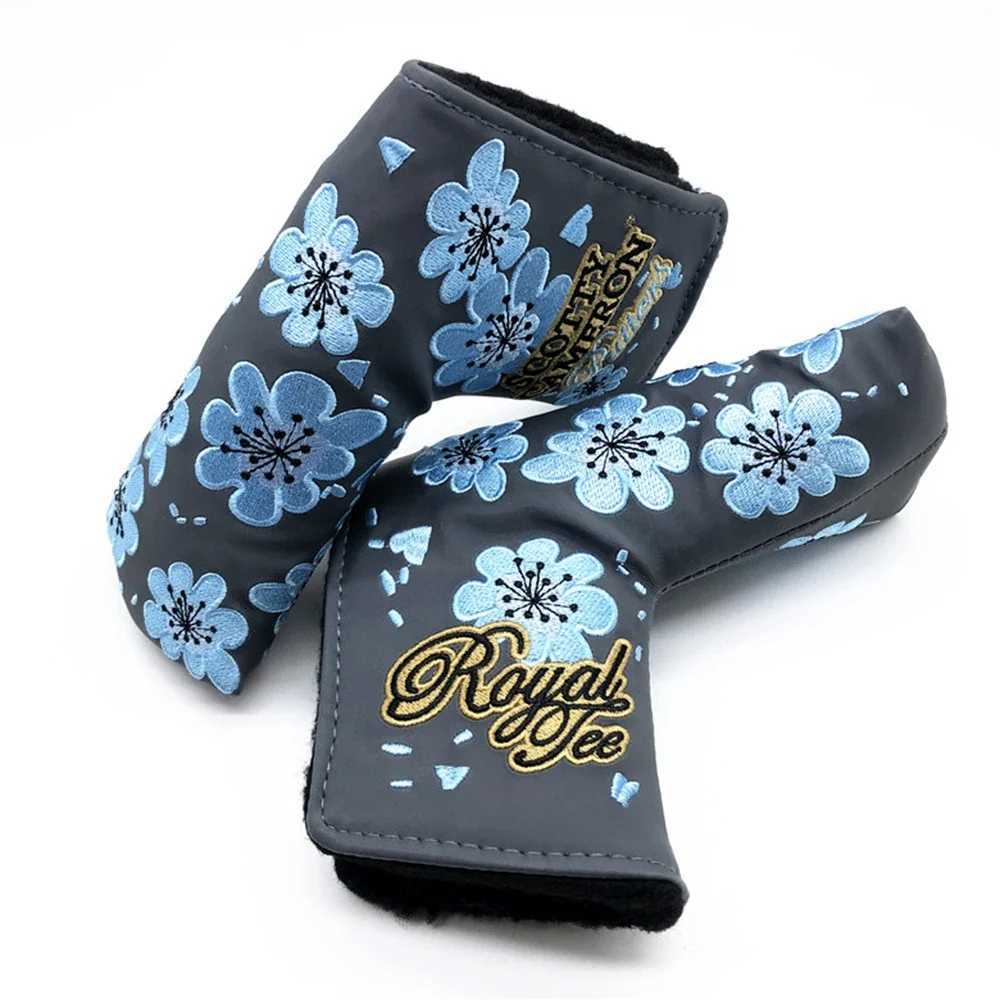 Golf Club Head Cover Ice Cream Embroidery Synthetic Leather Driver Fairway Wood Hybrid PU Head Cover Cute Kawaii Headcovers Y250620