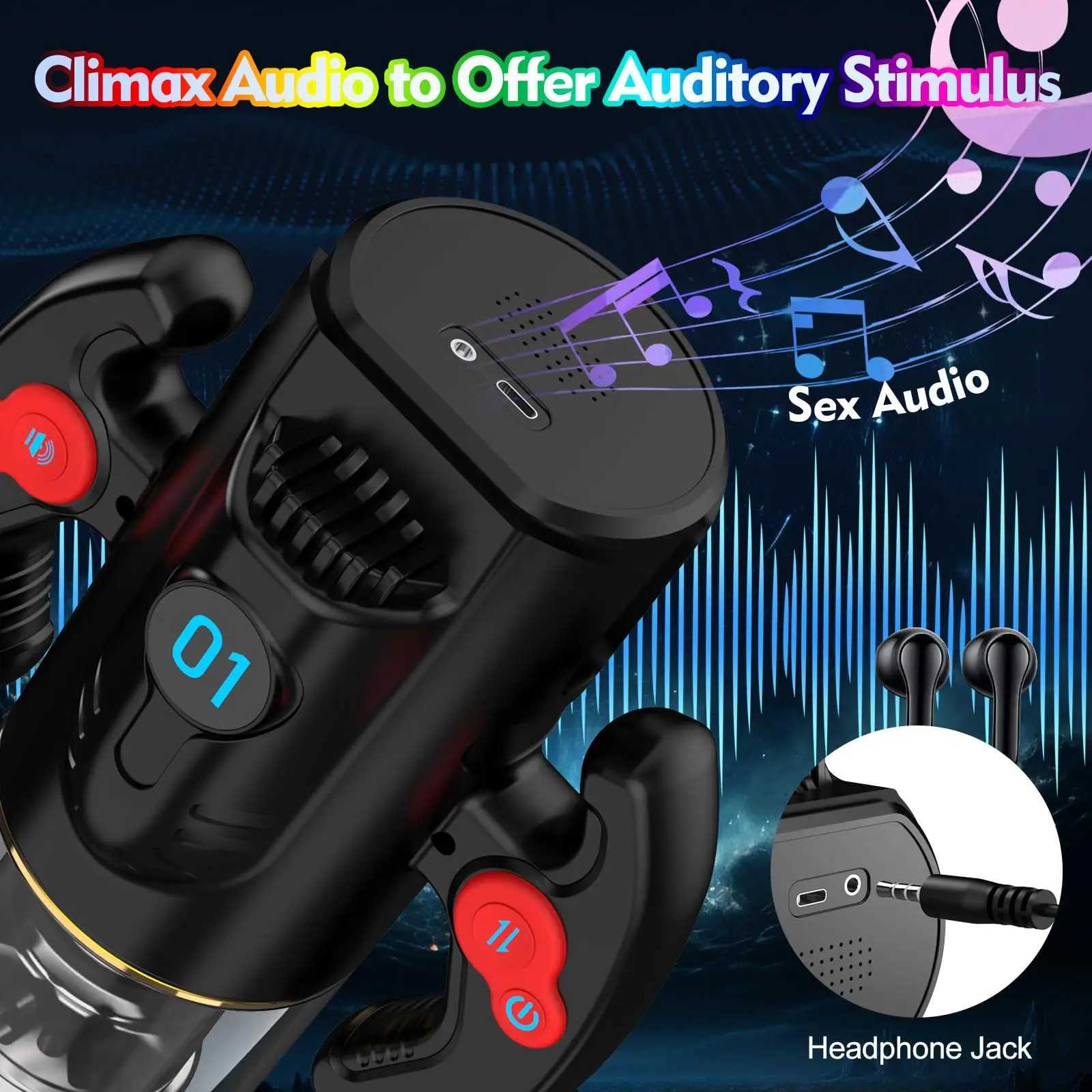 Automatic Thrusting Rotating Male Masturbators with Gamepad Powerful Sucking Masturbation Cup Pocket Pussy Sex Toys for Men 8+ W250621