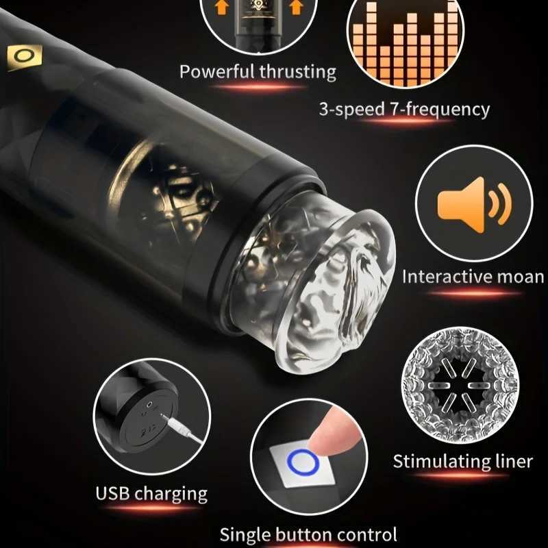 Male Masturbator Vaginal For Men Sexy Toys Vagina Vacuum Pocket Pussy Endurance Exercise Masturbation Vibrator Adult Masturb Cup W250621