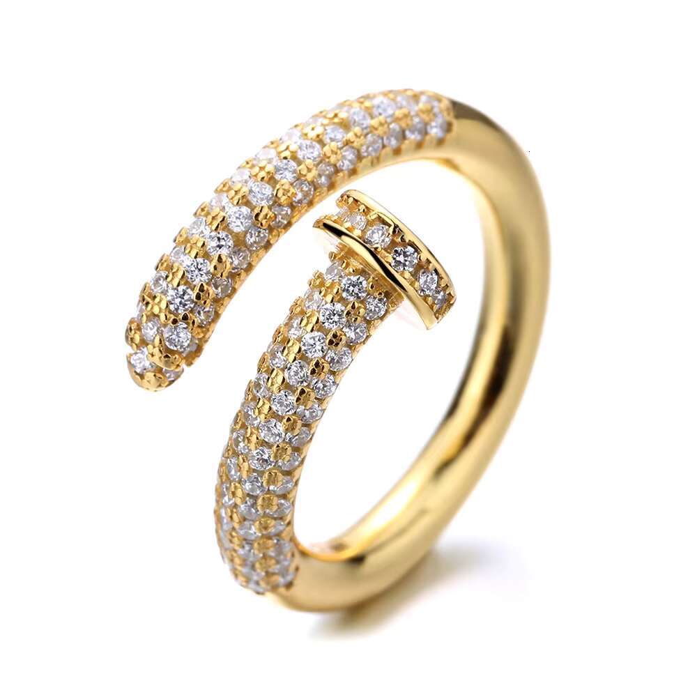 Fine Jewelry Rhodium Plated S925 Silver Big Cuban Ring