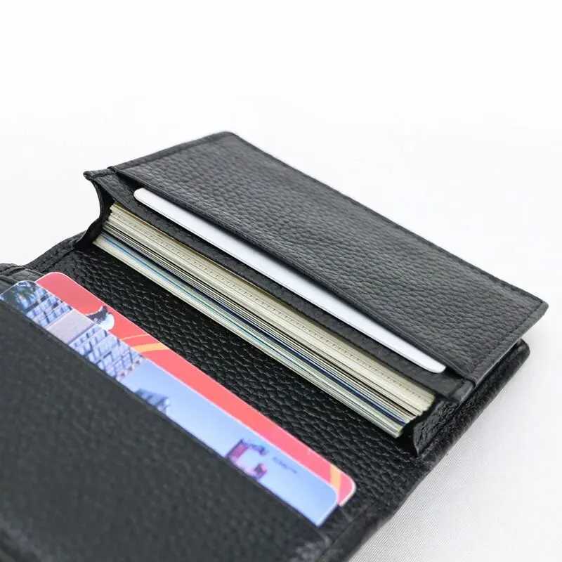 Genuine Leather Business Card Holder Name Card Case Wallet for Men Women Z250621