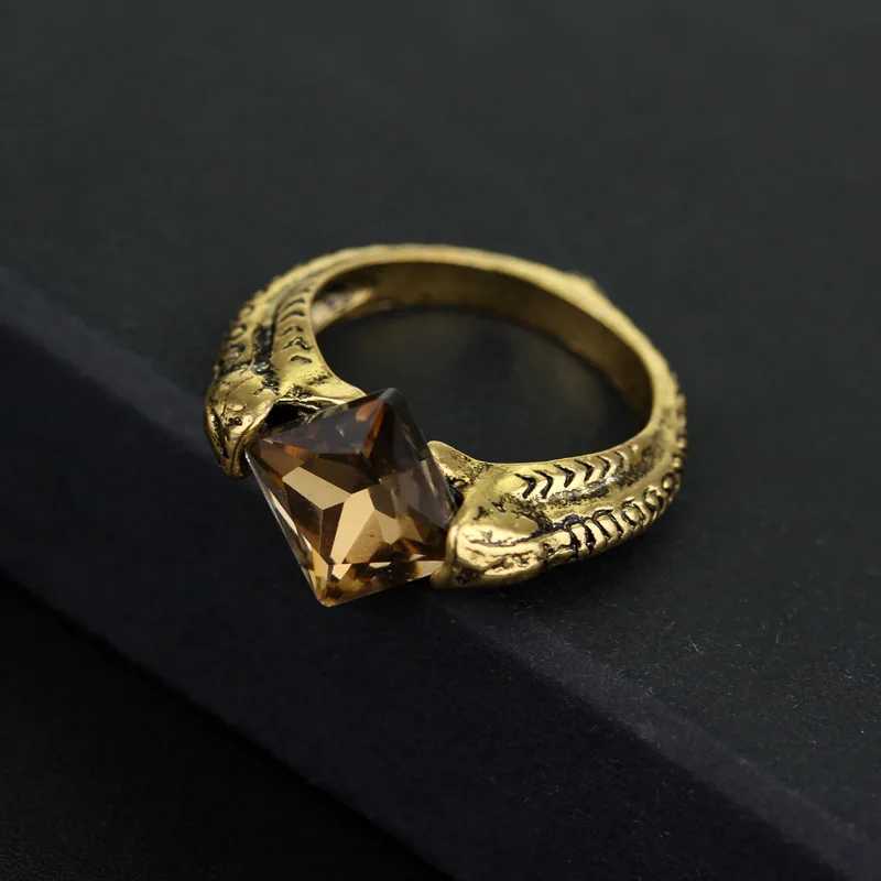 Vintage Voldemorts Horcrux Ring The Resurrection Stone Devils Candy Slytherin Vintage Deathly Hallows Dumbledore Crystal Gifts V250620