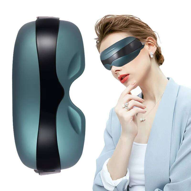 Massager 16 Massage Head Bluetooth Music Migraines Relax Reduce Eye Strain Dark Circles Improve Sleep Ideal Gifts Women Men
