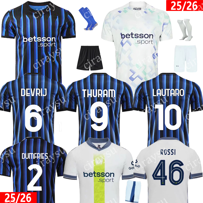 25 2026 BARELLA soccer jersey LAUTARO INTERS THURAM ACERBI DIMARCO BASTONI Home THIRD MILANS UNIFORMS football shirt player version Fans men kids kit uniforms