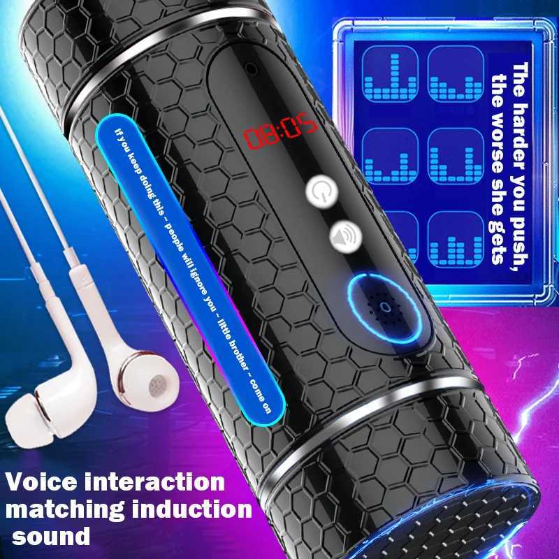 Automatic Male Masturbator Cup Dual Channel Vagina Blowjob Pocket Vibrator Timing Sucking Masturbation Cup Adult Sex Toy for Men W250621