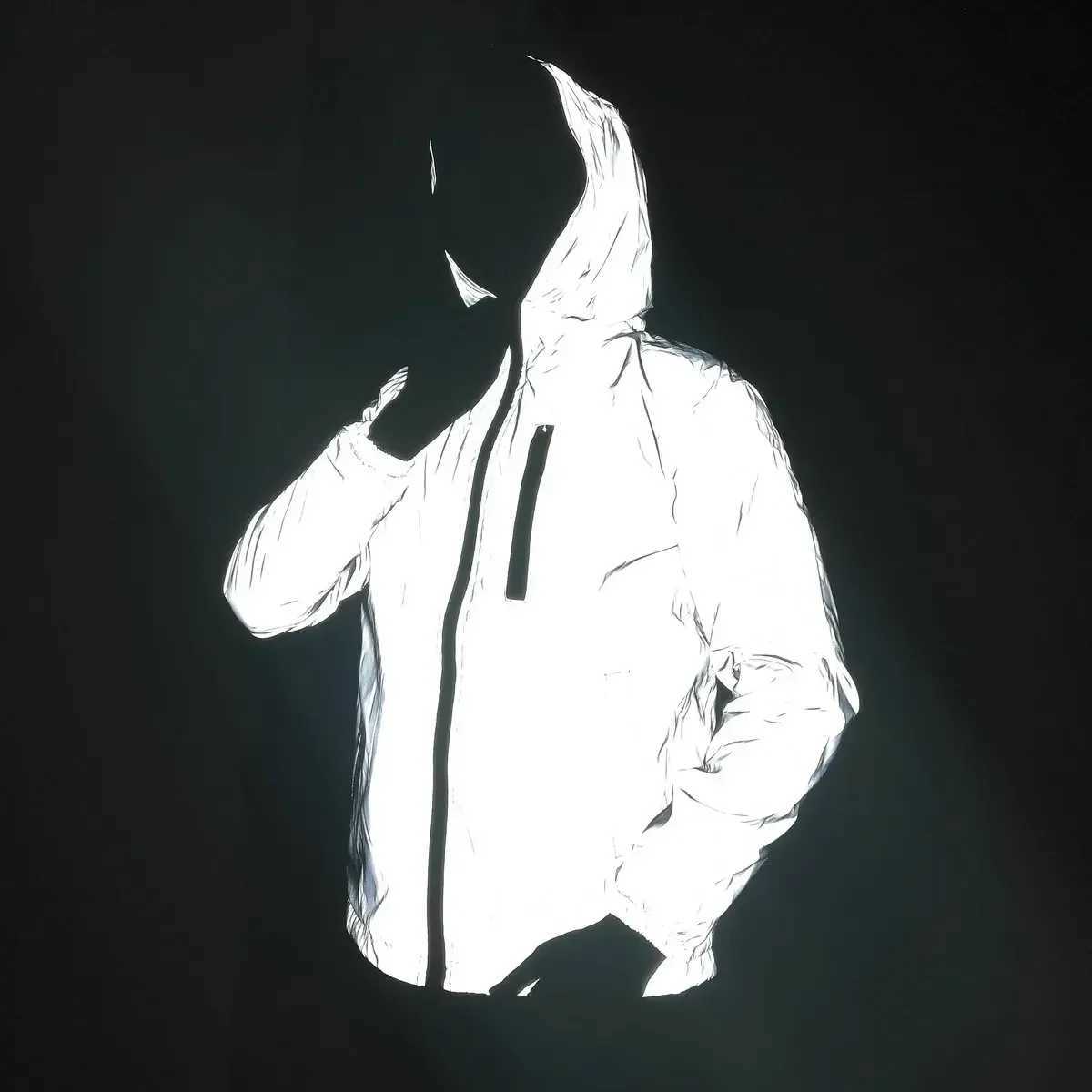 New Night Full Reflective Jacket Men / Women Harajuku Jackets Hooded Hip-hop Streetwear Night Shiny dancer Zipper Coats Jacket XJ250621