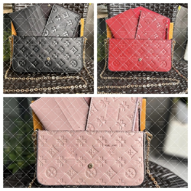 Designer Crossbody bags Woman handbags bag luxury women shoulder bag Purse leather Embossed Messenger Clutch chain Wallets Mini Wallet Tote Bag Purse bag