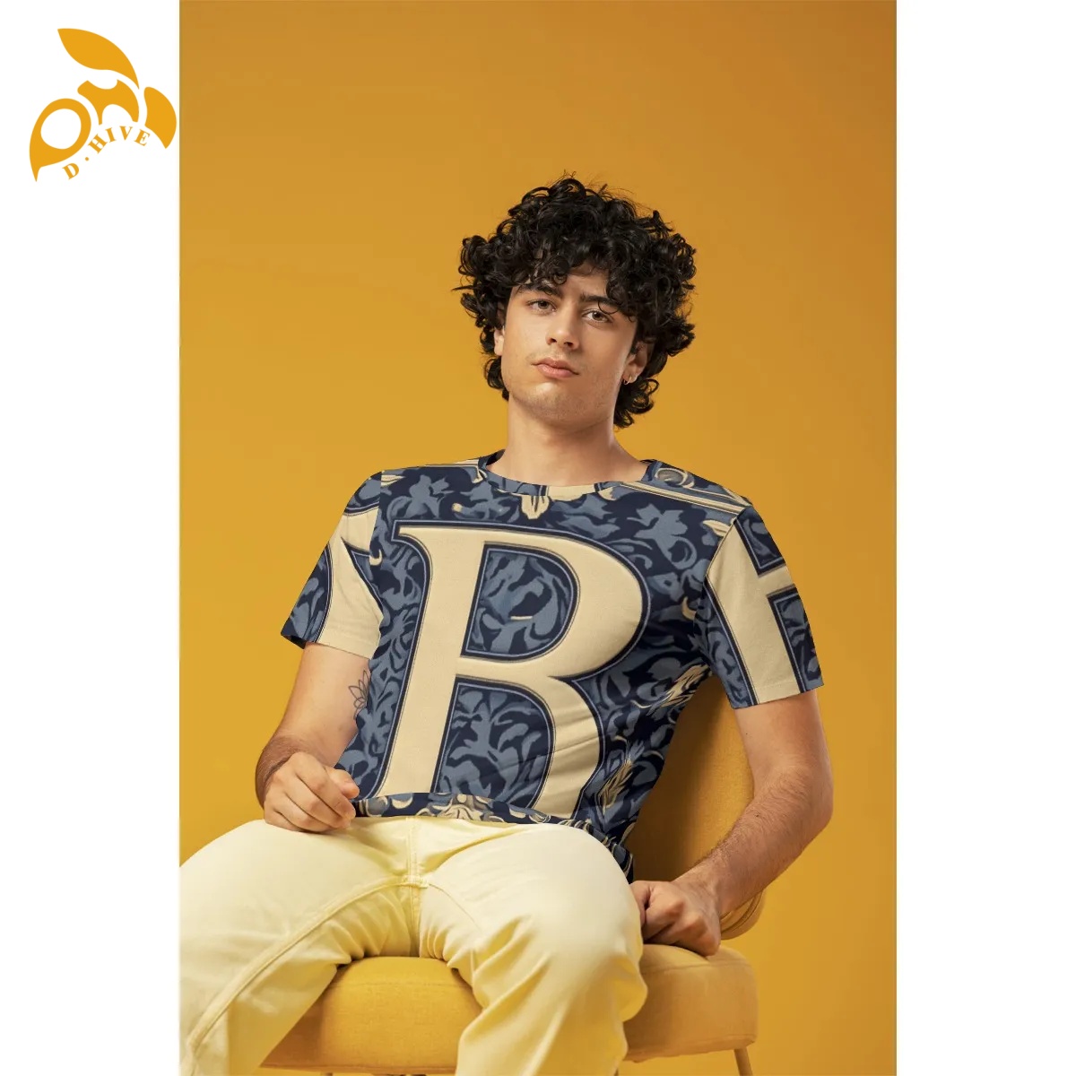 free shipping of customized fashionable American men's T-shirt with exquisite Round neck design High-quality fabric attractive