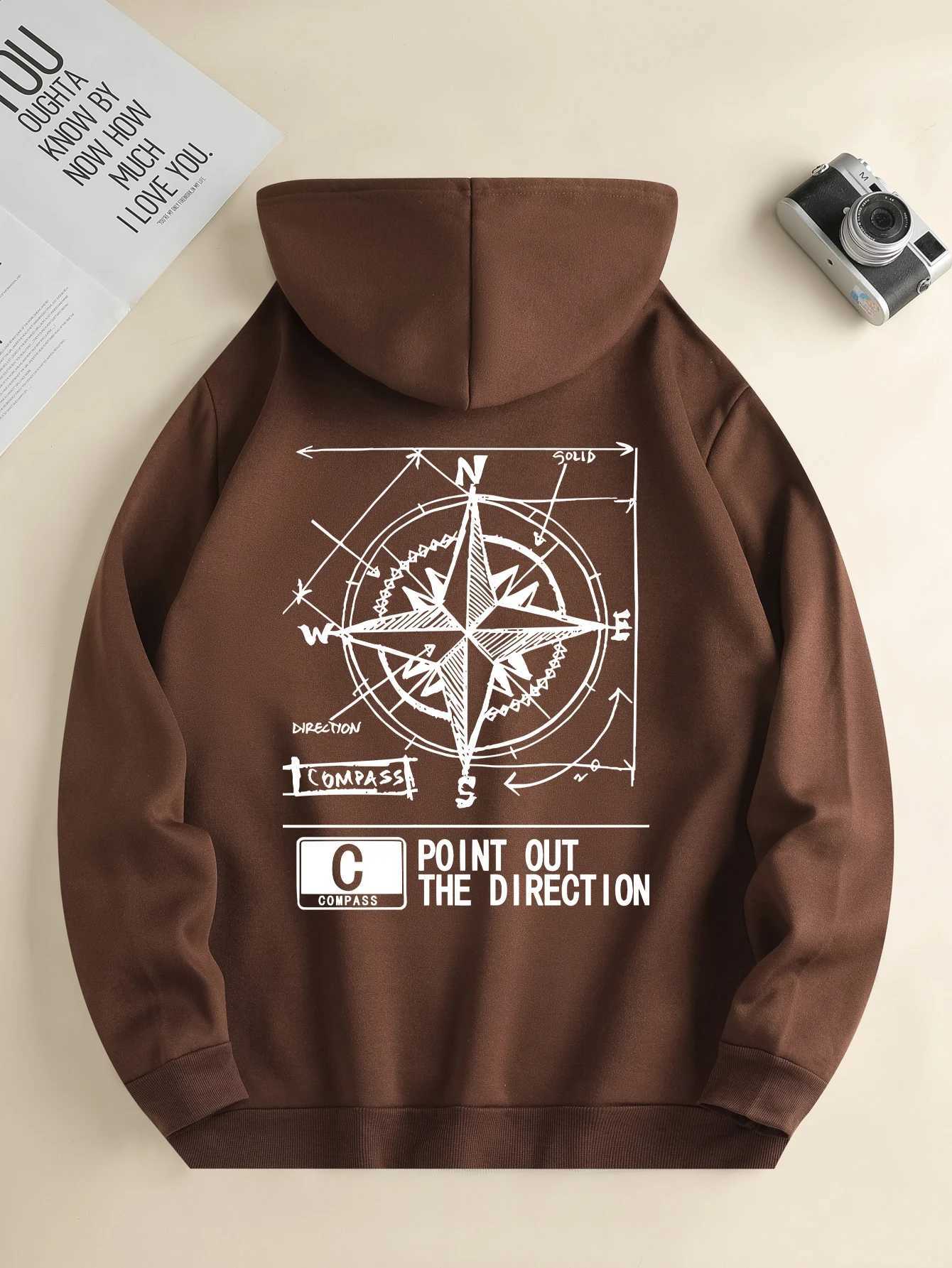 Mens New Fashion Hoodie Casual Daily Drawstring Hooded Sweatshirt Geometric Print Front Kangaroo Pocket Mens Jacket XJ250621